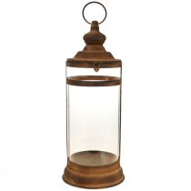 Farol Deco Farol Aspecto Óxido Metal Deco Ø15cm H46cm