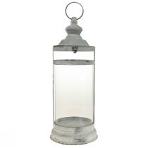 Farol Deco Shabby Chic Farol Metal Blanco Ø15cm H46cm