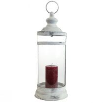 Artículo Farol Deco Shabby Chic Farol Metal Blanco Ø15cm H46cm