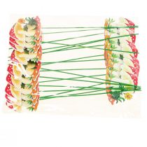 Artículo Tapón decorativo tapón floral de madera decoración rana 6,5 cm 18 piezas