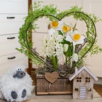 Artículo Narcisos artificiales flores de seda narciso blanco 40cm 3 piezas