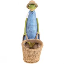 Artículo Macetero decorativo de poliresina decoración de mesa verano H31.5cm Frog deco