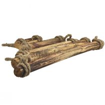 Artículo Decoración de pared Árbol de Navidad madera boho decoración flameada 50×65cm