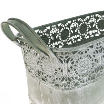 Cuenco decorativo cuenco de flores de metal mango 25,5/30/35,5 cm juego de 3