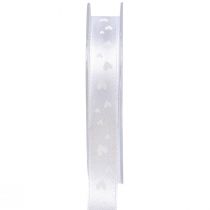 Artículo Cinta de regalo cinta de boda blanca cinta decorativa 15mm 20m