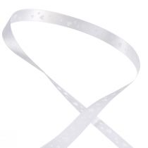 Artículo Cinta de regalo cinta de boda blanca cinta decorativa 15mm 20m