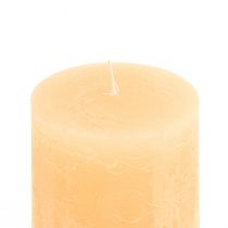Artículo Velas Velas De Pilar Ligeras De Color Albaricoque 85×120 Mm 2 Piezas