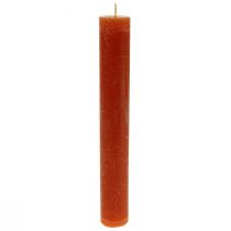 Artículo Velas cónicas velas teñidas de marrón 34×240mm 4ud