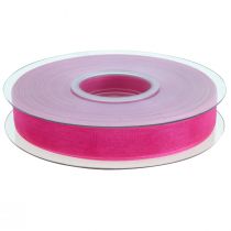 Artículo Cinta de organza cinta de regalo cinta rosa orillo 15mm 50m