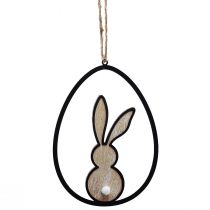 Artículo Decoración de conejito de Pascua para colgar Decoración de Pascua madera 13cm 4ud