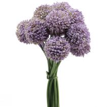 Artículo Flores artificiales bola flor allium artificial violeta 25cm 12ud