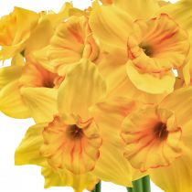 Artículo Narcisos decoración flores artificiales narcisos amarillos 38cm 3 piezas