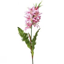 Artículo Flores artificiales, flores de seda decorativas lirio rosa 97cm