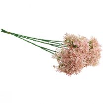 Artículo Flor decorativa Wild Allium artificial rosa 70cm 3ud