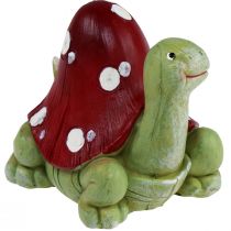 Artículo Tortuga decoración agárico de mosca decoración verde rojo 10cm 2ud