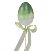 Artículo Tapón de flores Huevo de Pascua huevos de plástico de colores 4×5,5cm 10 piezas