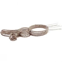 Artículo Decoración de conejito de Pascua tapón decorativo conejito metal natural Al. 36 cm 4 piezas