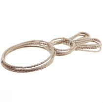 Artículo Bucle decorativo conejito de Pascua natural Conejito decorativo de Pascua 20×40cm 4 piezas