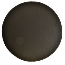 Artículo Plato de pizarra natural bandeja piedra redonda negro Ø20cm 4uds