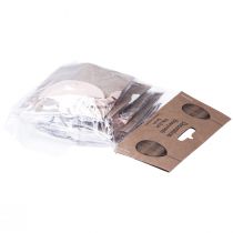 Artículo Huevos de nido de abeja para colgar huevos de Pascua blancos y naranjas de 6 cm, 6 unidades