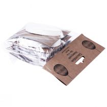 Artículo Huevos de Pascua para colgar huevos en forma de panal blanco naranja 8cm 6 piezas