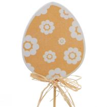 Artículo Decoración de huevos de Pascua, tapón de flores de madera de Pascua, tapón de Pascua 31,5 cm 12 piezas