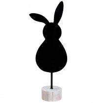 Artículo Soporte decoración de mesa decoración conejito de Pascua fieltro negro 50cm