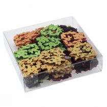 Artículo Decoración dispersa pájaro madera corazón decoración de mesa color 3,5/1,5 cm 72 piezas