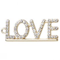 Artículo Colgante decorativo San Valentín Love metal plata 4cm 12ud