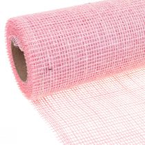 Camino de mesa yute cinta de yute cinta de mesa rosa claro 30cm 5m