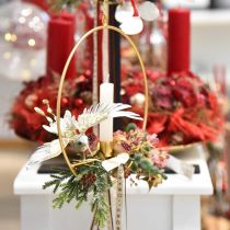 Colibrí, adornos para árboles de Navidad, pájaro decorativo, adornos navideños L20cm W20cm