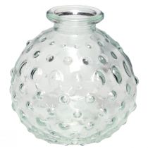 Artículo Jarrón de cristal pequeño, jarrón de bolas, transparente Ø8,5cm H8cm