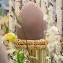 Huevo de Pascua flocado grande 40cm