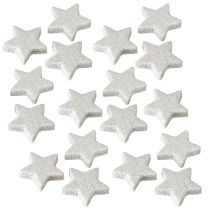 Artículo Estrellas dispersas con purpurina crema 2,5cm 96 uds