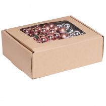 Artículo Espejo bayas cristal Navidad plata albaricoque Ø20mm 140 piezas