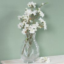 Artículo Jarrón de cristal con forma de pez decorativo para un diseño armonioso de la estancia, 24,5 cm