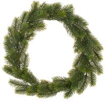 Artículo Corona artificial de abeto verde para decoración de puertas, 35 cm.