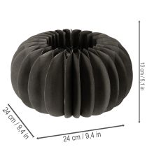 Artículo Anillo decorativo de papel con forma de calabaza y diseño de panal de abeja, 24 cm, 4 unidades