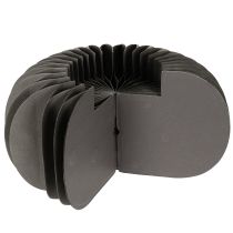 Artículo Anillo decorativo de papel con forma de calabaza y diseño de panal de abeja, 24 cm, 4 unidades