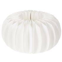 Artículo Anillo de papel de nido de abeja redondo grande con forma de calabaza para flores secas y decoración otoñal, 24 cm, 4 unidades.