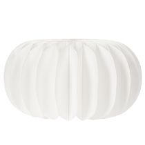 Artículo Anillo de papel de nido de abeja redondo grande con forma de calabaza para flores secas y decoración otoñal, 24 cm, 4 unidades.
