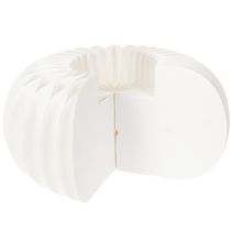 Artículo Anillo de papel de nido de abeja redondo grande con forma de calabaza para flores secas y decoración otoñal, 24 cm, 4 unidades.