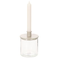 Artículo Jarrón cilíndrico de cristal, transparente, versátil, 10 cm, 3 piezas