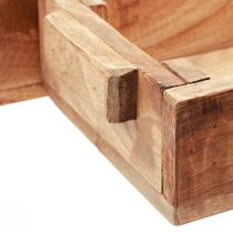 Artículo Caja para plantar macetero de madera 48,5/40,5/32,5 cm juego de 3