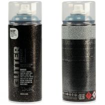 Spray Glitter Pintura Spray Efecto Montana Azul Cosmos 400ml