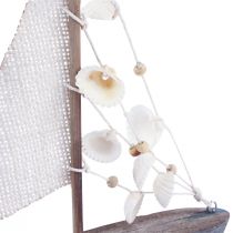 Artículo Decoración velero velero madera vintage 18×3,5×24cm