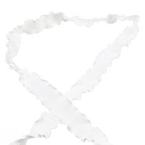 Artículo Cinta volante cinta organza blanca cinta decorativa 25mm 10m