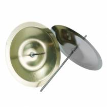Artículo Portavelas con espina oro Ø5cm 36 piezas