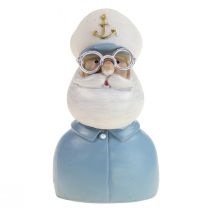 Figura decoración marinera capitán con gafas decoración verano Al.11,5cm