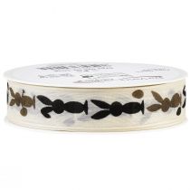 Artículo Cinta de regalo Cinta de Pascua con alambre 25mm 18m